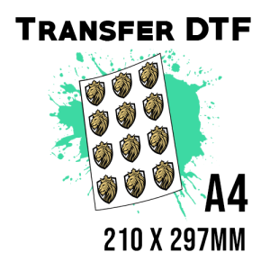 Transfer DTF w formacie A4 - 210 x 297mm