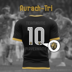 Zestaw numerów Aurach-Tri + logo zespołu
