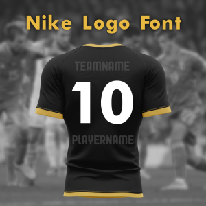 Numery na koszulkach - Nike Logo Font