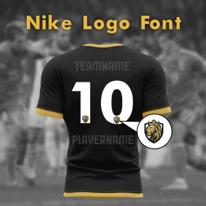 Zestaw numerów Nike Logo Font + logo zespołu
