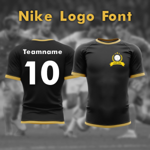PROMOCJA ✔️ NUMER TYLNY + ✔️ NAZWA DRUŻYNY + ✔️ HERB - Nike Logo Font