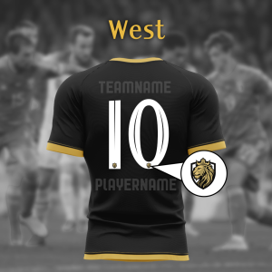 Zestaw numerów West + logo zespołu